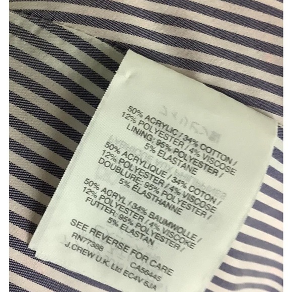 NWT J Crew Sz 8 Tweed Pencil Skirt Pink Acrylic Polyester Business Casual - Picture 6 of 6